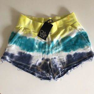 Chaser brand French terry tie dye shorts - Small